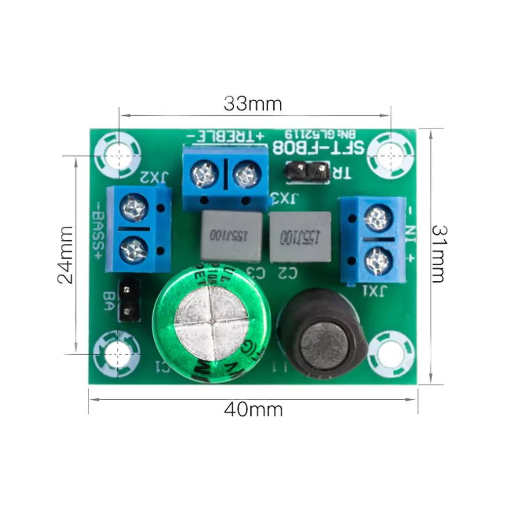 Adjustable Two Way Crossover HIFI Speaker High And Low Frequency Car Tweeter Bass Audio Speaker Divider Filter DIY Home
