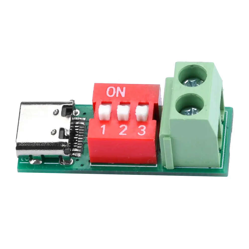 PD QC100W Deception Device Trigger USB Type-C Fast Charge Decoy Module Quick Charging Protocol PD 3.0/2.0 BC1.2 5-20V Adjustable
