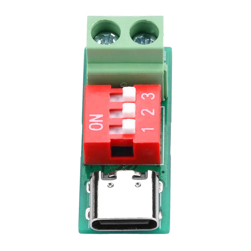 PD QC100W Deception Device Trigger USB Type-C Fast Charge Decoy Module Quick Charging Protocol PD 3.0/2.0 BC1.2 5-20V Adjustable