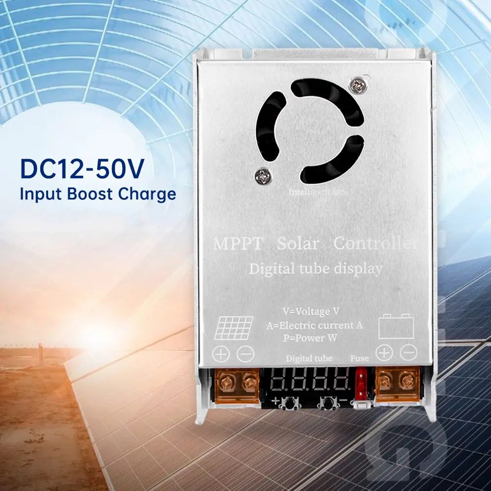 MPPT 450W Solar Booster Controller DC12-50V Step-up Charging For 24V 36V 48V 60V 72V For Lead acid/Lithium /Colloidal Batteries