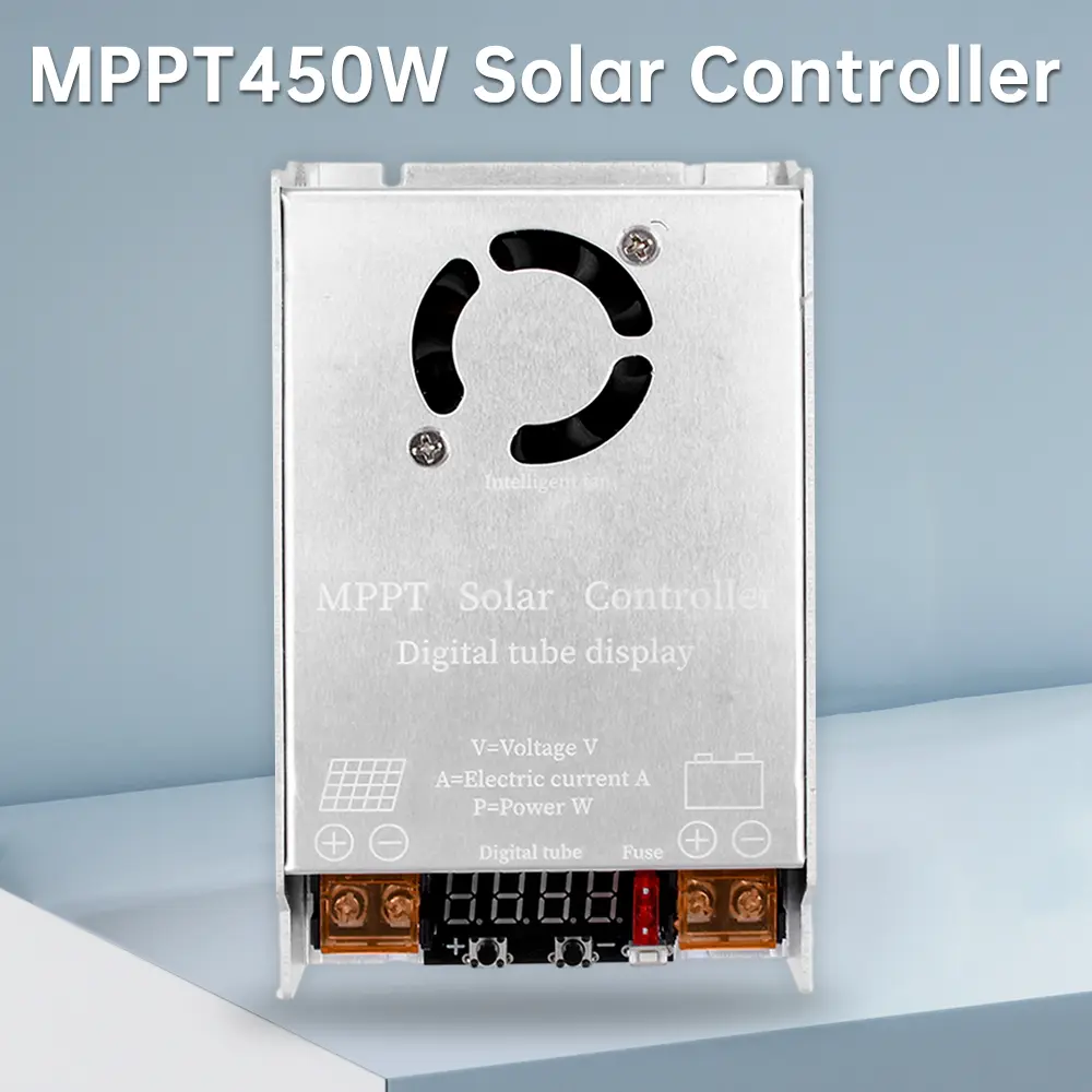 MPPT 450W Solar Booster Controller DC12-50V Step-up Charging For 24V 36V 48V 60V 72V For Lead acid/Lithium /Colloidal Batteries
