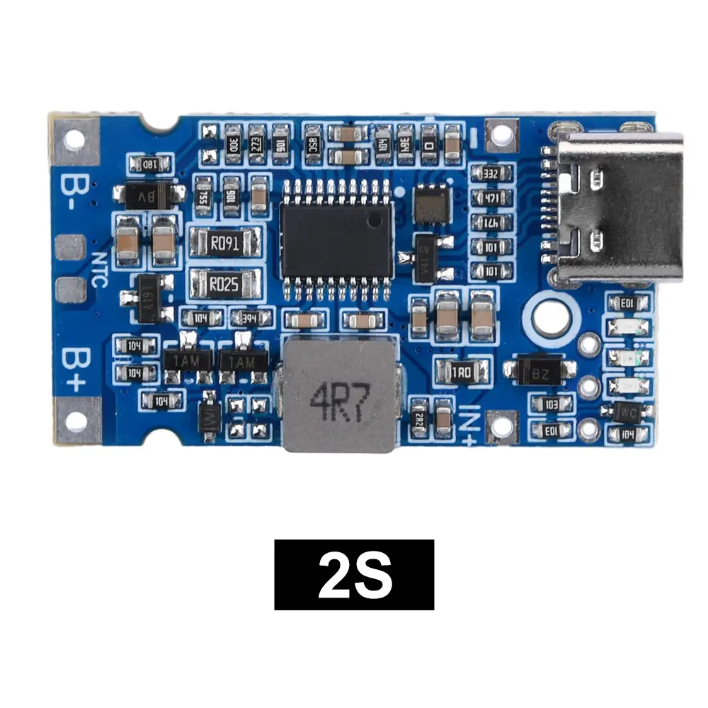 2S 3S 4S Lithium Battery Fast Charging Module Type-C 9V/12V 4.5V-15V Step-Up Buck Charging Module QC Charge Adapter