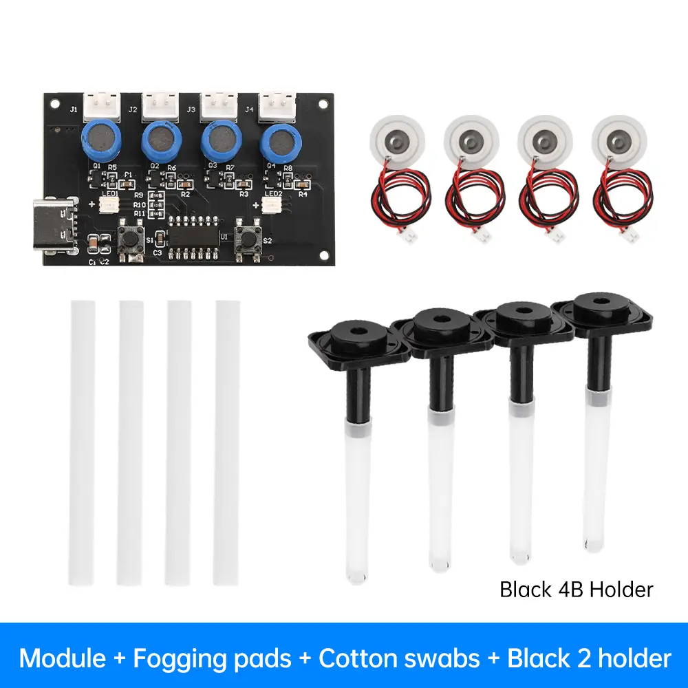 Humidifier Module DIY Kit Nebulizing Control Board Ultrasonic Nebulizer Mist Maker Driver Circuit Board 4 Fogger Atomization
