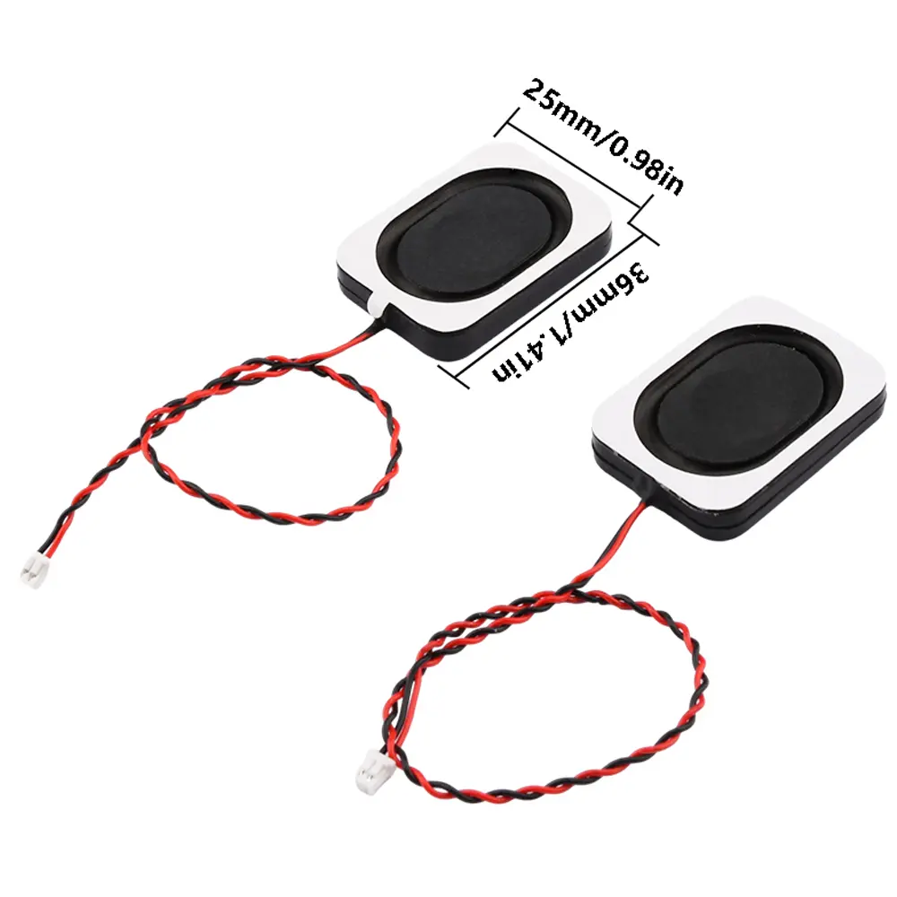 2PCS 8Ω/2W 4Ω/3W Magnetic Cavity Speaker Full Frequency Speaker Square Notebook Computer 3525/2535 Ultra-thin Box Speaker
