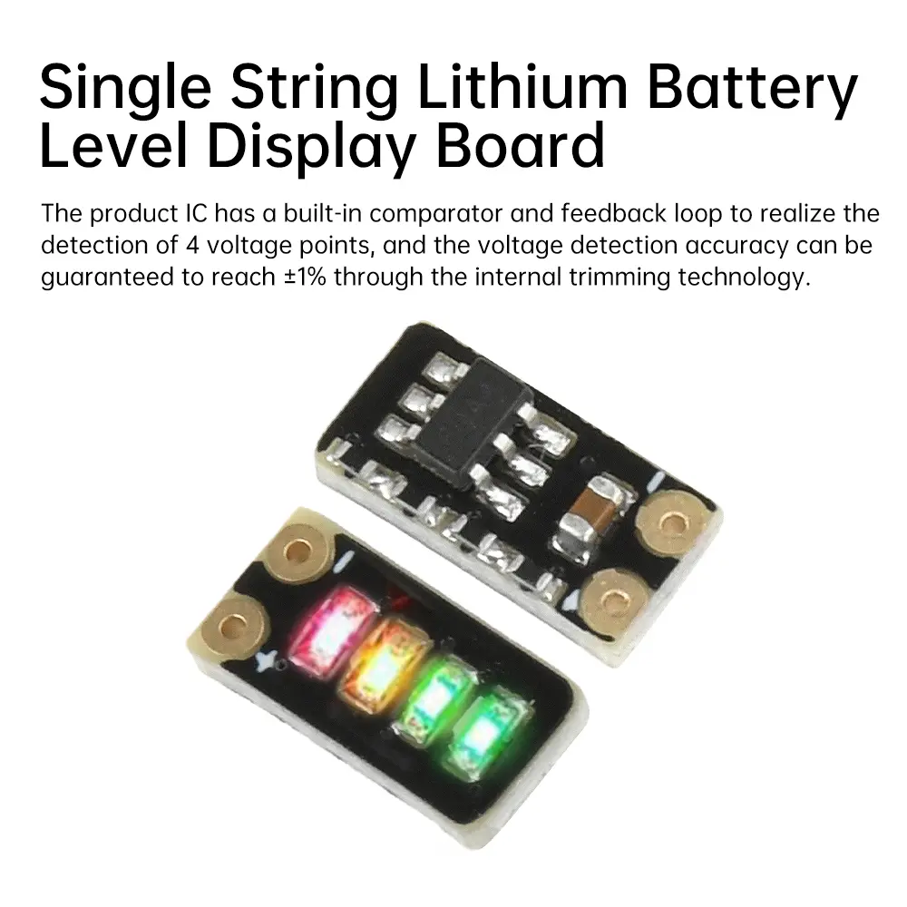 5PCS 3.7-4.2V 6.2-8.6V Metering Module 1S 2S Ternary Lithium Battery Capacity Board Level Indicator Power Display Mini LED Light