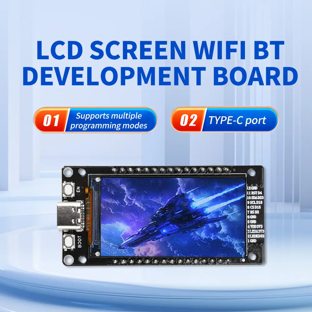 ESP32 ESP32-WROOM-32 1.9 Inch 1.4 Inch LCD Screen Development Board WiFi Bluetooth Module CH340 Type-C for Arduino Micropython