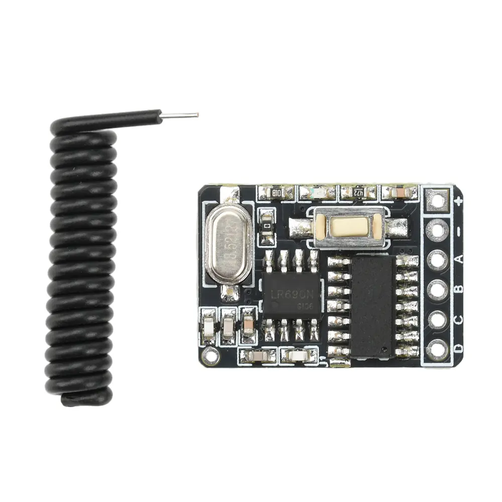4 Channel 433Mhz Wireless Remote Control Switch RF Learning Code Receiver Module DC 3-5V 4CH Jogging Self-locking Interlock