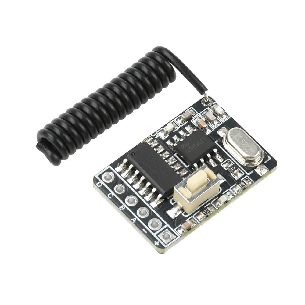 4 Channel 433Mhz Wireless Remote Control Switch RF Learning Code Receiver Module DC 3-5V 4CH Jogging Self-locking Interlock