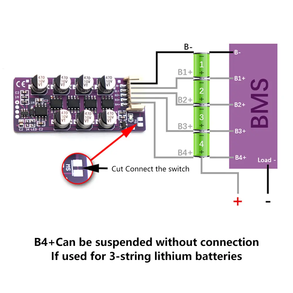 3S 4S 5S 6S 18650 Lithium Battery Active Equalization Board Li-ion LiFePo4 Quick Balancer Storage Equalizer Balance Module
