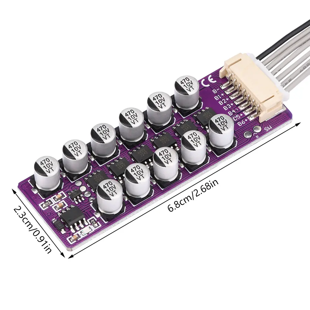 3S 4S 5S 6S 18650 Lithium Battery Active Equalization Board Li-ion LiFePo4 Quick Balancer Storage Equalizer Balance Module