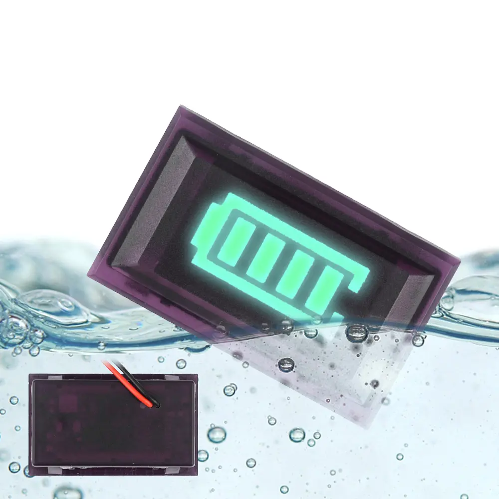 12V 24V 36V 48V LED Lithium Battery Capacity Indicator 4S 8S 10S 13S Waterproof Battery Level Tester Meter Battery Detection
