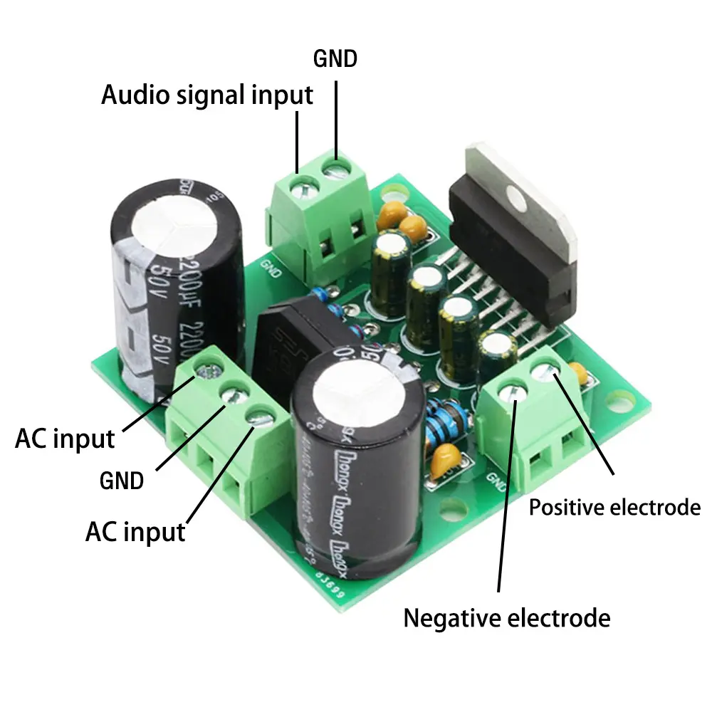 TDA7294 Digital Audio Power Amplifier Board 100W High Power Dual 12-32V Single Channel Audio Amplifier Module for DIY Speaker