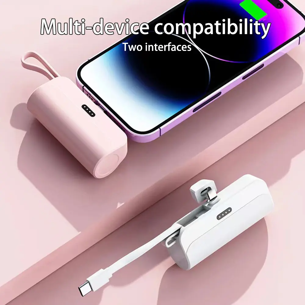 DIY 18650/21700 Battery Cases Mini Portable Power Bank Shell Mobile Power Supply Housing Battery Storage Boxes For iPhone/TYPE-C