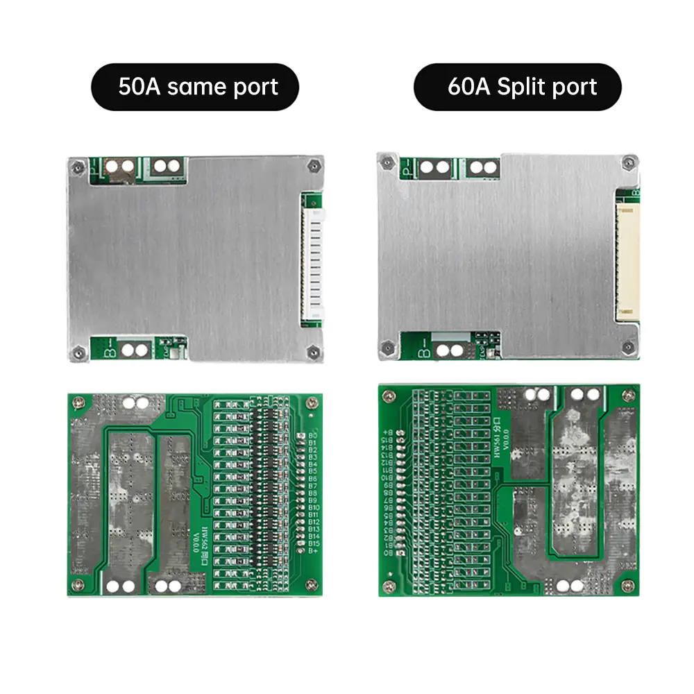 BMS 13S 48V 50A 60A 18650 Lithium Battery Charger Protection Equalizer Board Li-ion Batteries Balance Balanced with Equalization