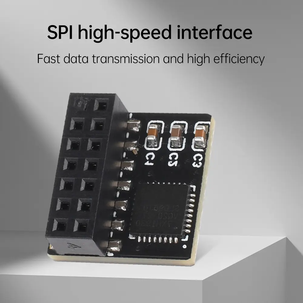 TPM 2.0 SPI Parallel Encryption Safety Module 14 Pin SPI Remote Card Board Encryption Security Board for ASUS Motherboard TPM2.0