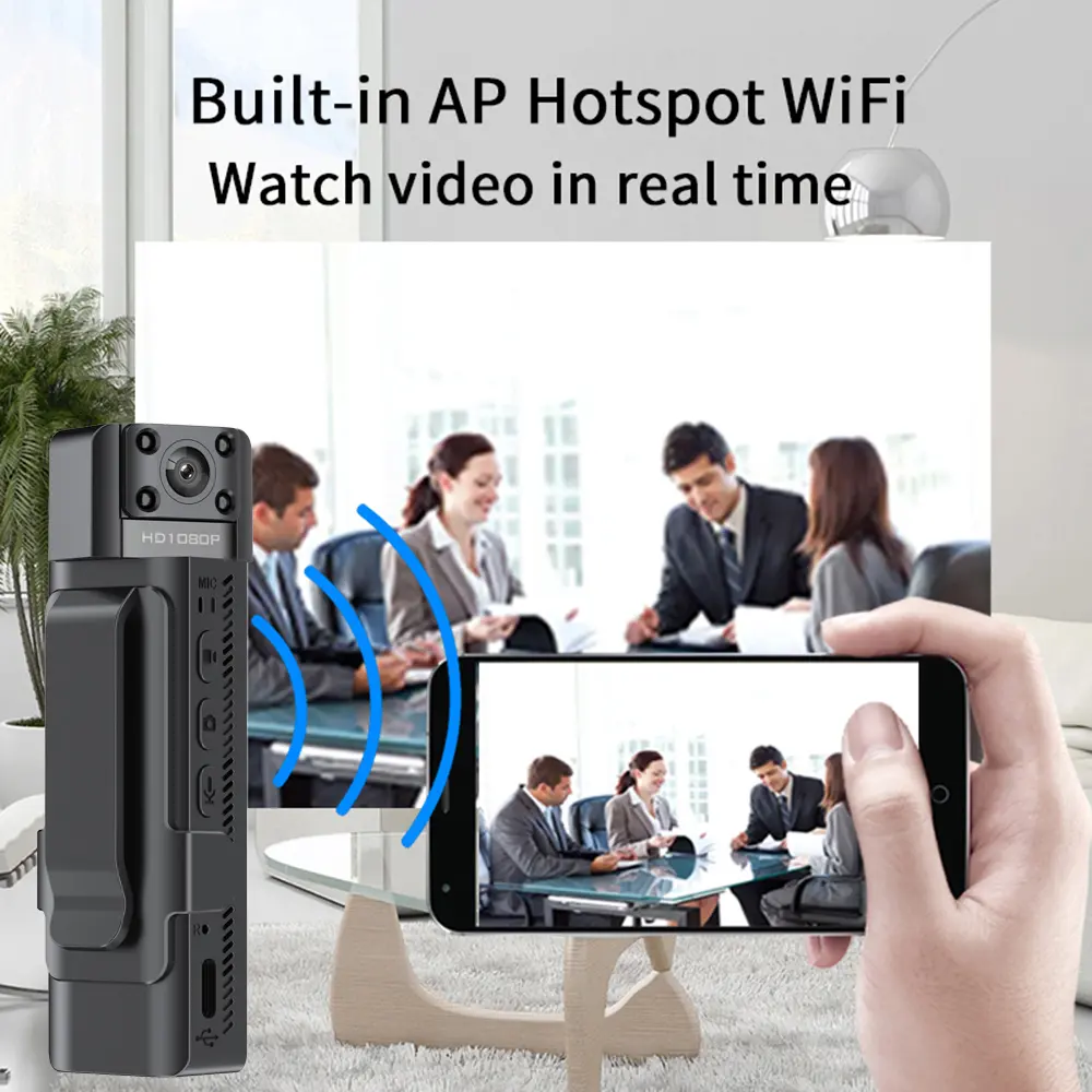 L13 1080P HD Mini Body Camera Portable Night Vision WiFi Recorder One Click Audio Video Recording 500W Sport DV DVR