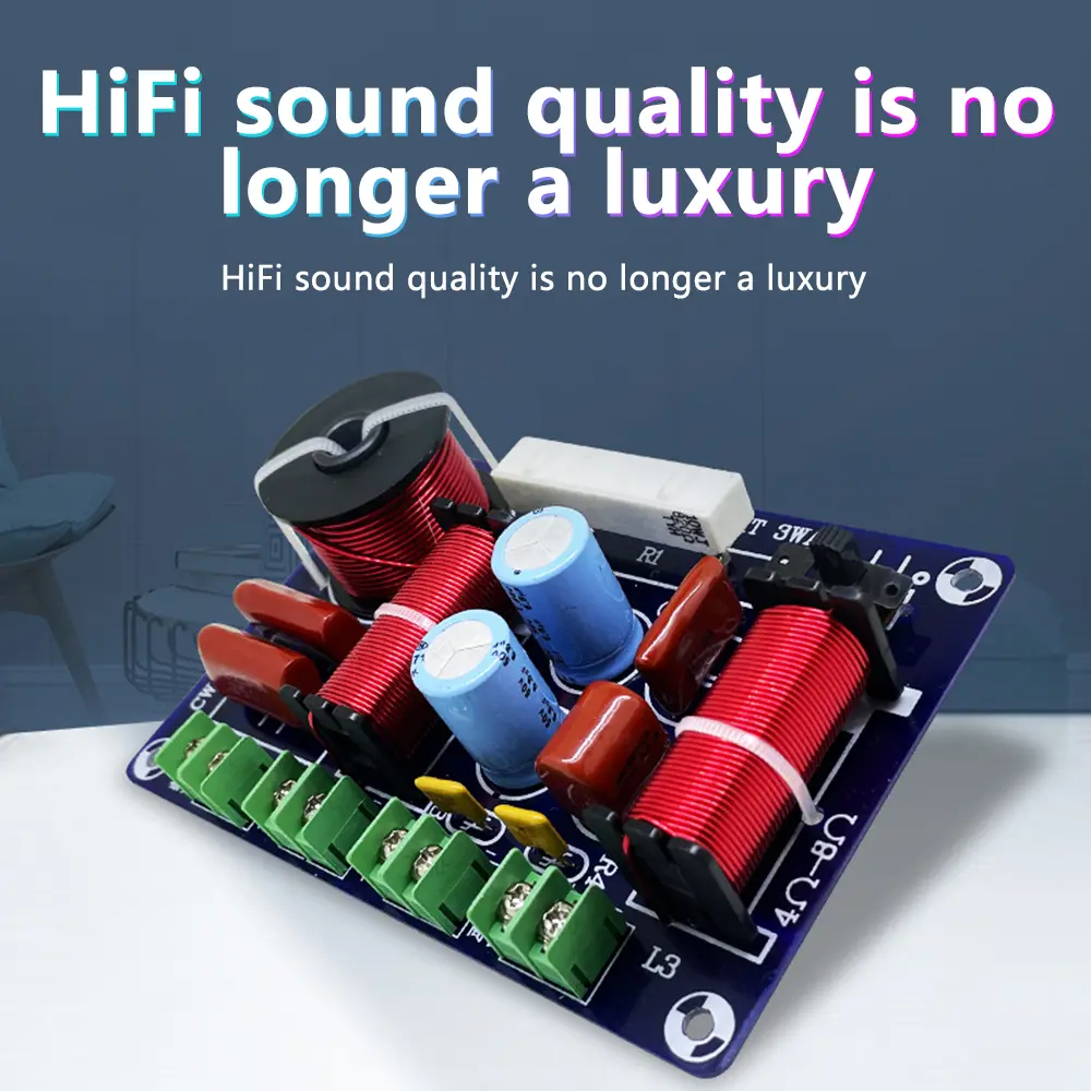 250W HiFi Frequency Divider High Medium Low 3 Way Crossover Filter 850Hz 5200Hz-5500Hz Modified Divider Splitter Home Theater
