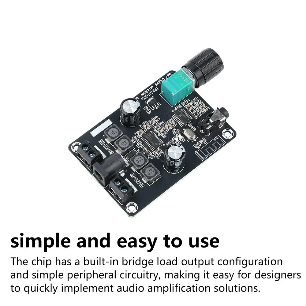 XH-A238 30W+30W Bluetooth Digital Amplifier Board TPA3110D2 2.0 Channel 30W*2 Sound Audio Amplifiers AMP Module  DC12-24V AUX