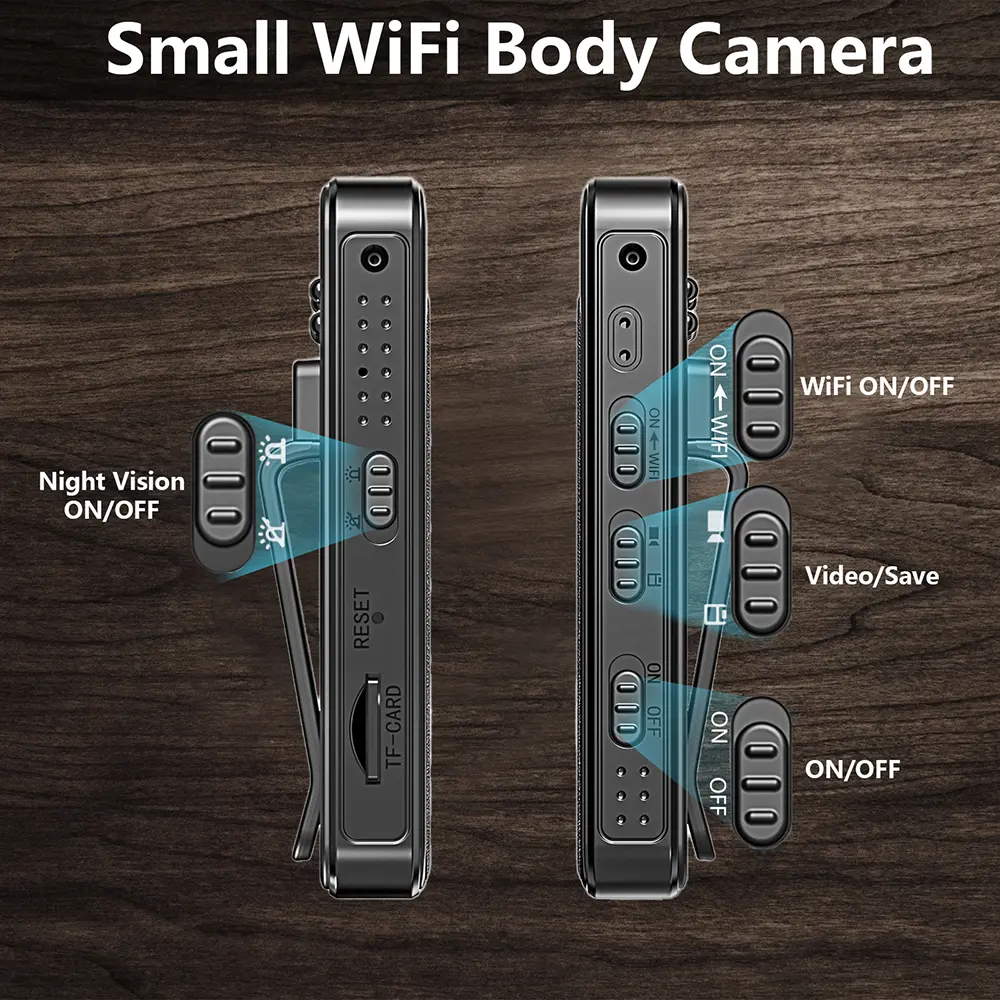 HD 1080P Mini WiFi Camera Portable Digital Video Recorder Infrared Night Vision Motion Camcorder 500W One Click Recording Cam