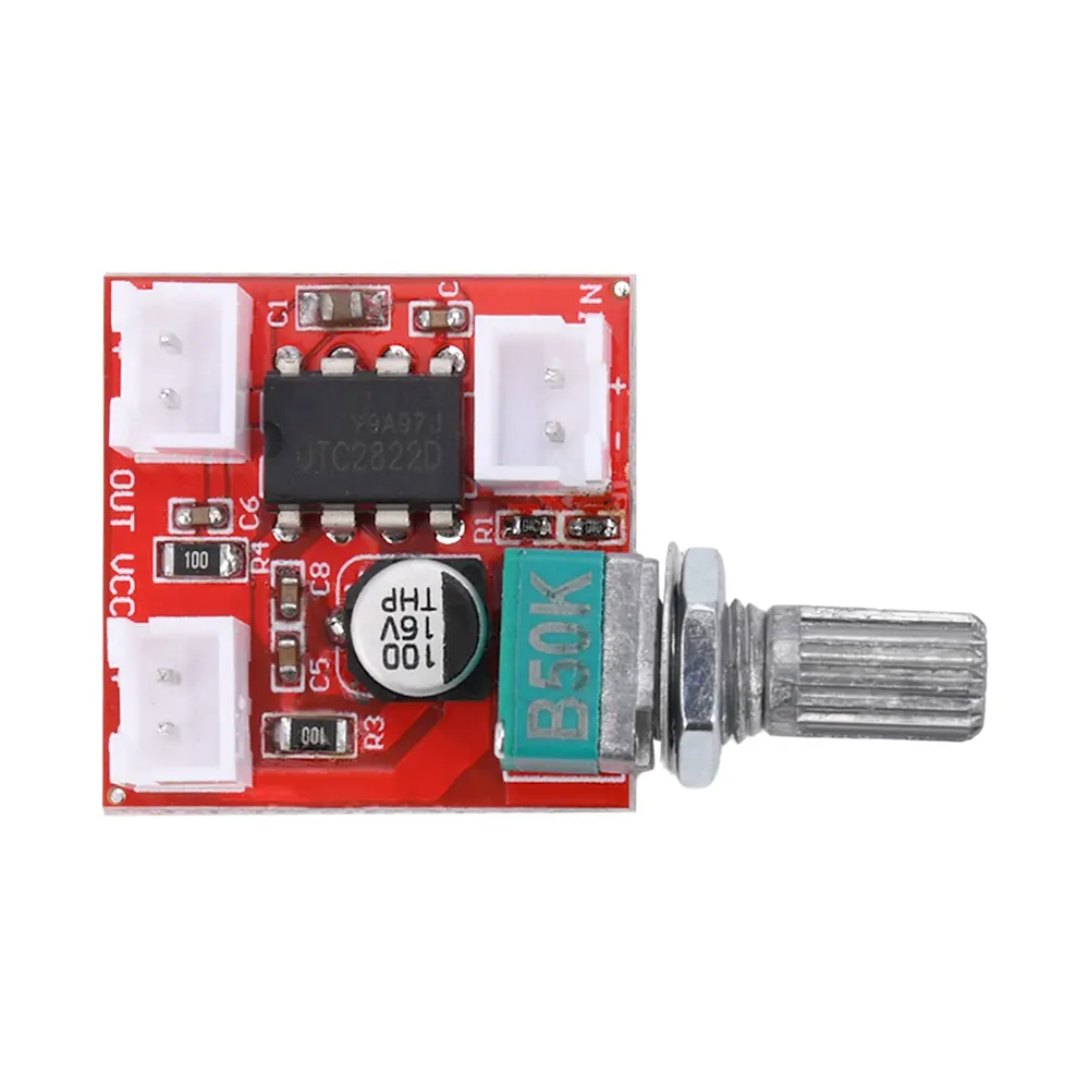 UTC2822 Mono Channel Amplifier Board BTL Sound Amp Module DC 1.8-12V 2W Audio Amplifier