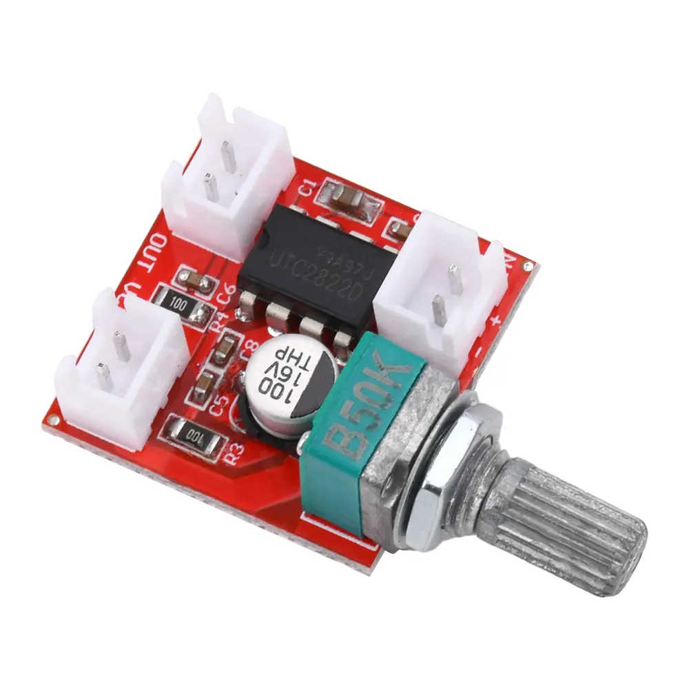 UTC2822 Mono Channel Amplifier Board BTL Sound Amp Module DC 1.8-12V 2W Audio Amplifier
