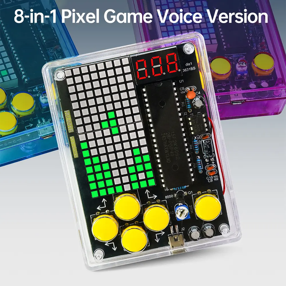 DIY Pixel Game Console Production Kit DIY 51 Single-chip Children Game kit Classic Game Soldering Electronic Machine Game Set