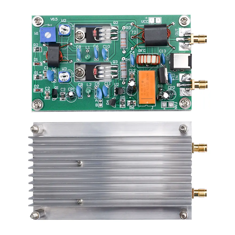 30W Shortwave Sound Power Amplifier Board 12-13.8V CW SSB Linear High Frequency Audio Amplifier Module DC5.5X2.1 Finished Board