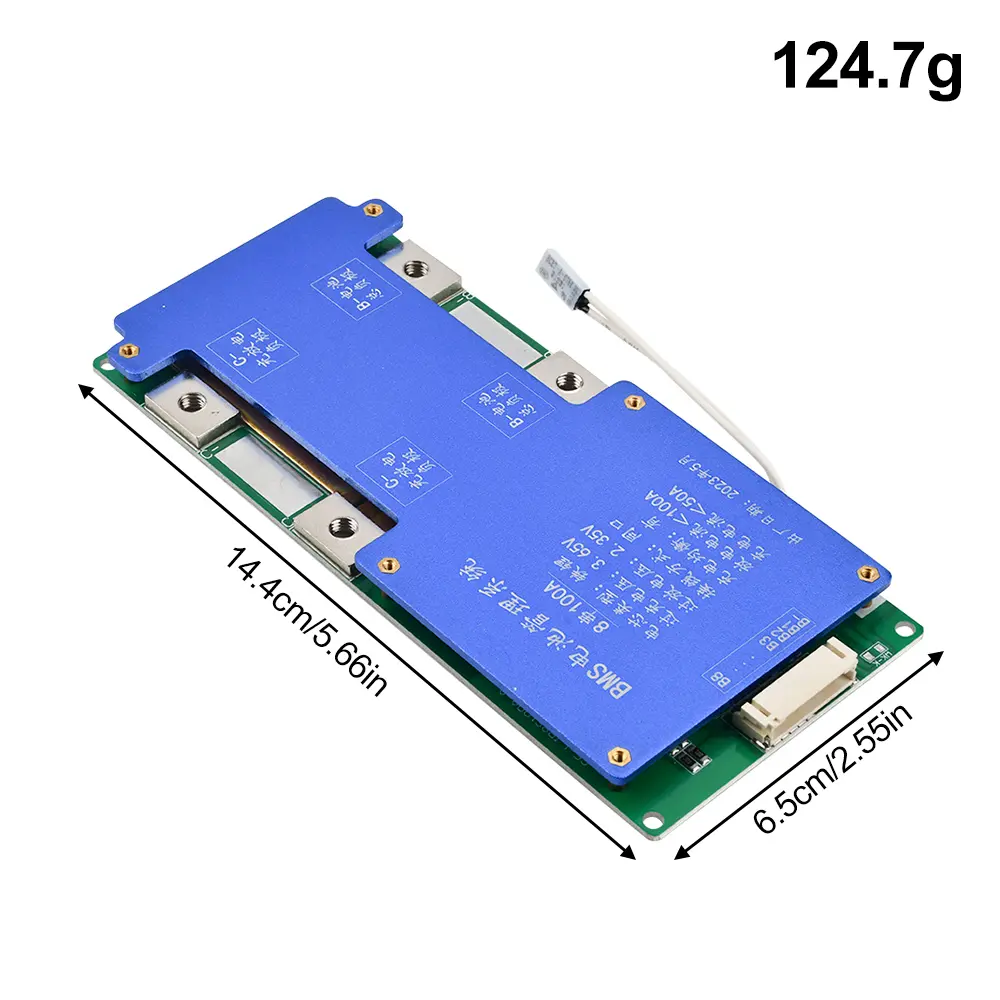 BMS 8S 100A 24V LiFePO4 Battery Protection Board BMS Iron Phosphate LFP Board Charging Controller with Balancing Function
