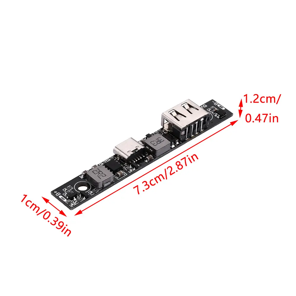DC 5V Type-C 18650 Lithium Battery Charger Board DC-DC Step Up Booster Converter Fast Charge Module For Camera UPS Power Supply