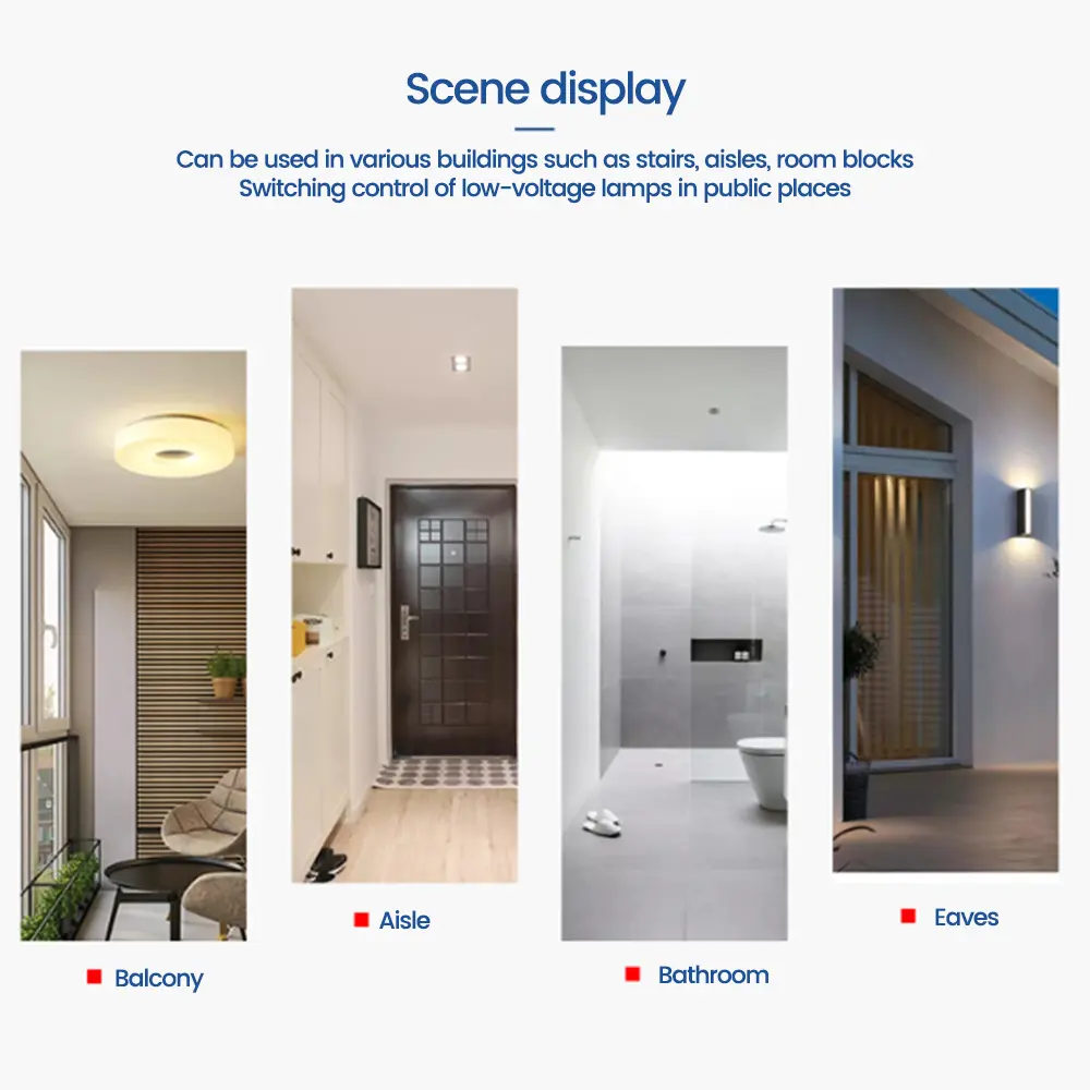 AC85-265V Intelligent Human Infrared Sensor Switch Ceiling Sensor Switch for Ceiling 360℃ Motion Sensor Light Switch 1