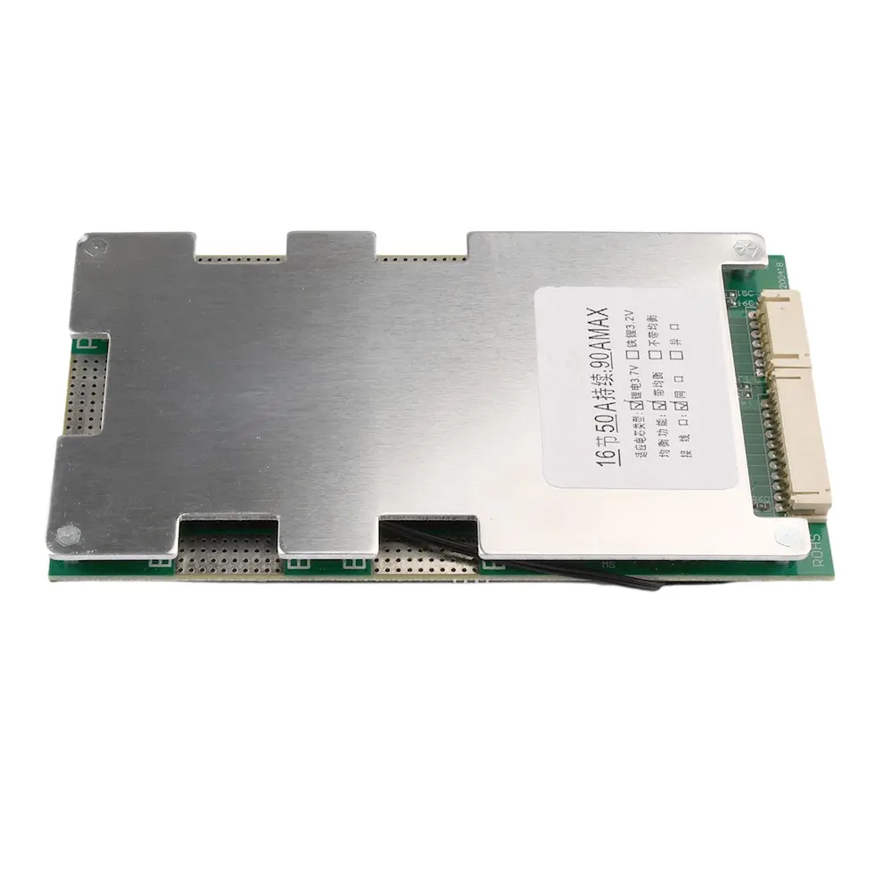 BMS 16S 60V 50A Li-Ion Lithium 18650 Battery BMS PCB Protection Board SamePort With Balanced 90A Peak Current Battery Protection