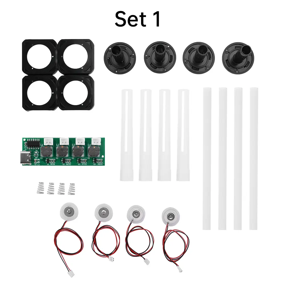 DC 5V Type-C Mini Humidifier DIY Kits Mist Maker Driver Circuit Board 4 Fogger Atomization Film Atomizer Sheet Oscillating
