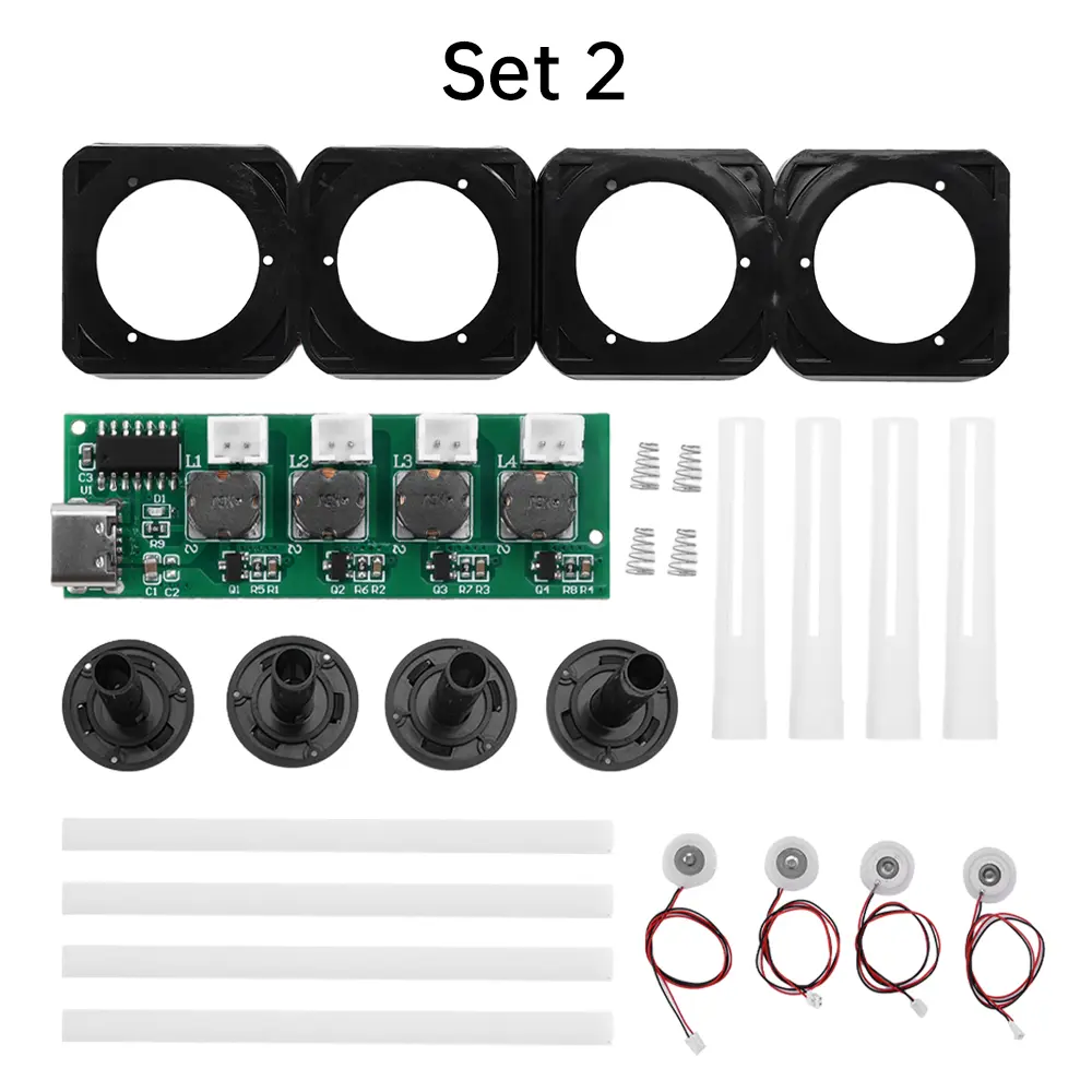 DC 5V Type-C Mini Humidifier DIY Kits Mist Maker Driver Circuit Board 4 Fogger Atomization Film Atomizer Sheet Oscillating