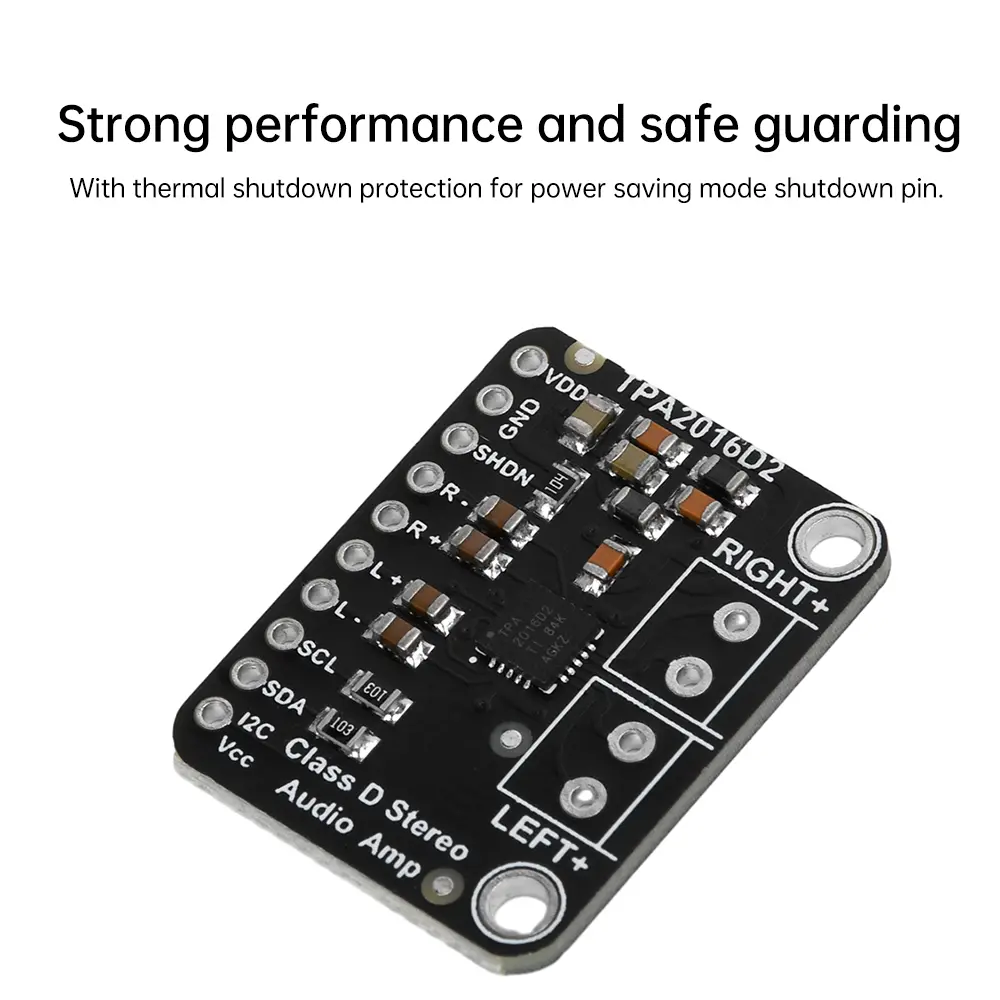 Digital Sound Amplifier Board Stereo Class D Audio Power Amplifier Module TPA2016D2 2.8W I2C AGC Amplification Amp Control Plate