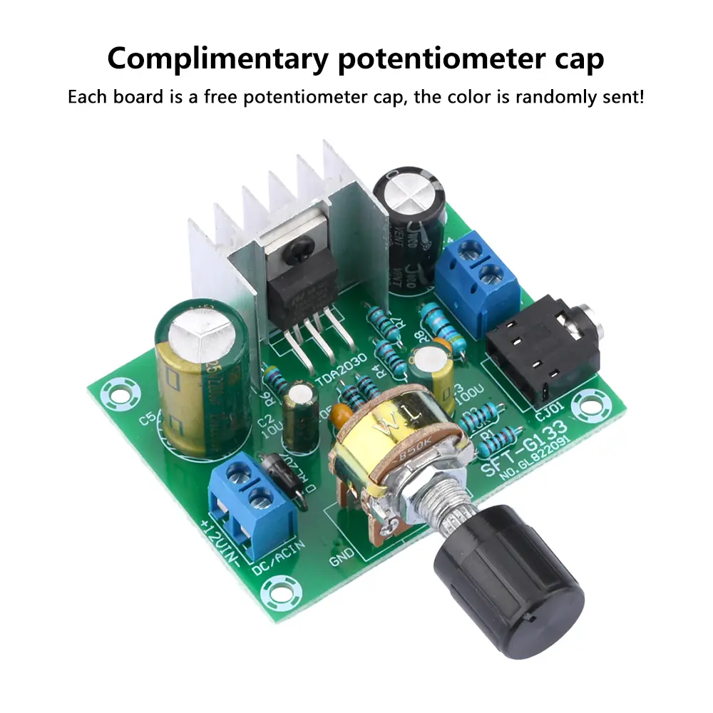 20W TDA2030A Mono Audio Amplifier Board HiFi Sound AMP Module Digital Audio Module Home Theater Speaker