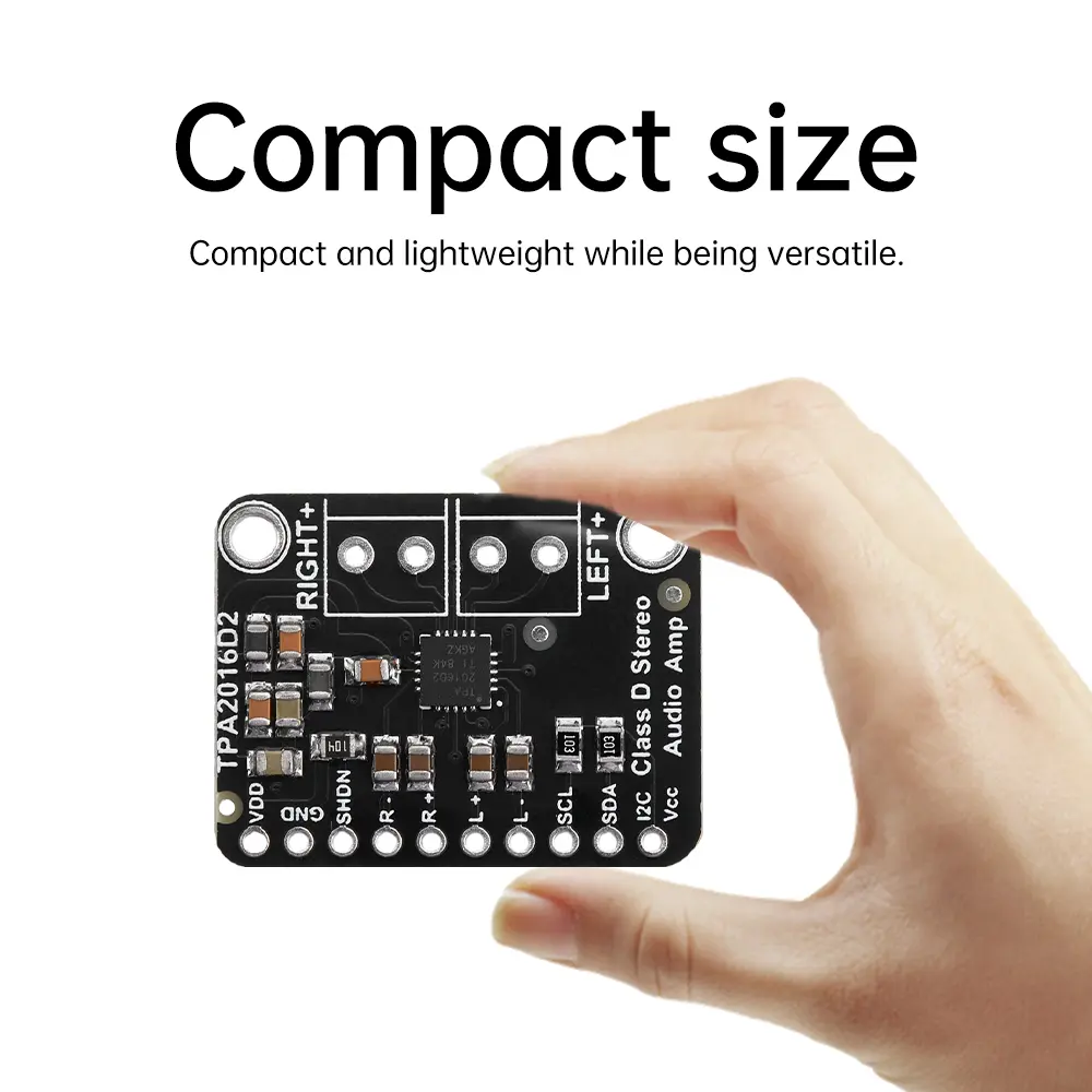 Digital Sound Amplifier Board Stereo Class D Audio Power Amplifier Module TPA2016D2 2.8W I2C AGC Amplification Amp Control Plate
