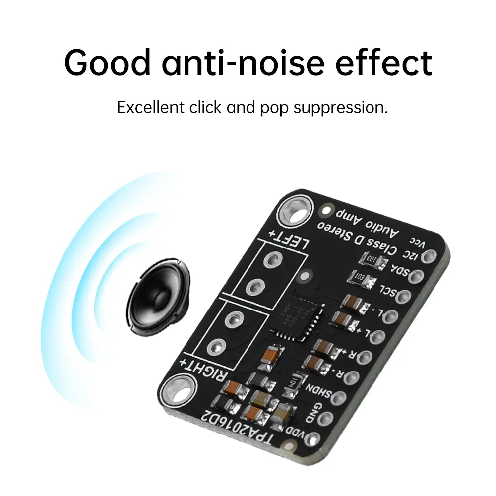 Digital Sound Amplifier Board Stereo Class D Audio Power Amplifier Module TPA2016D2 2.8W I2C AGC Amplification Amp Control Plate
