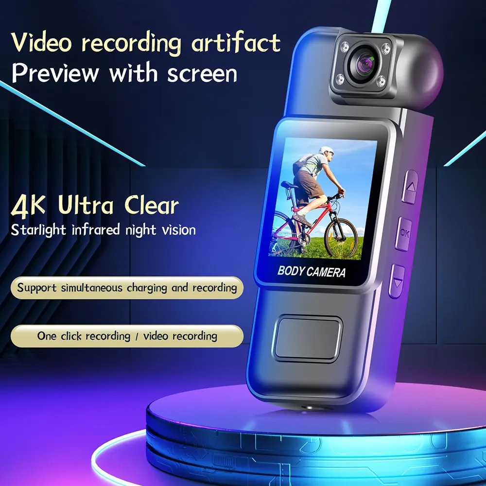4K 2K 1080P HD Mini WiFi Camera Portable Digital Video Recorder Body Cam Infrared Night Vision Police/Bike Camcorder Sports DV