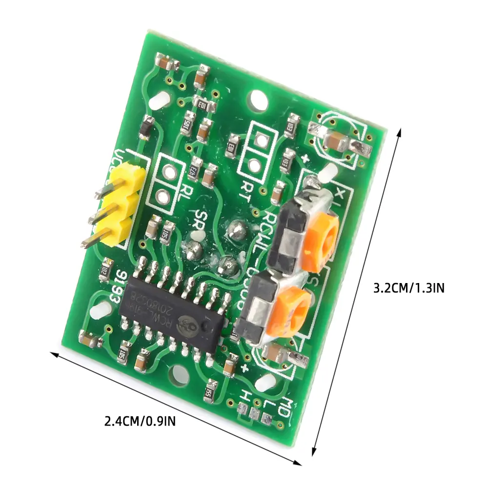 HC-SR501 PIR Infrared Motion Sensor Module Human Body Presence Sensor Switch Board RCWL-9196 3-30V 60μA 5 Meters