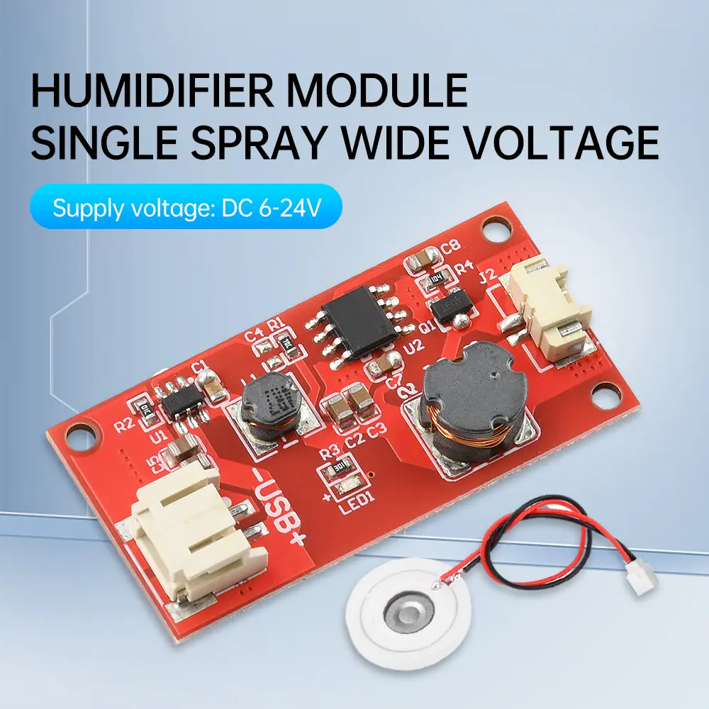 DC 6-24V USB Mini Humidifier DIY Kits Mist Maker and Driver Circuit Board Fogger Atomization Film Atomizer Sheet  Oscillating