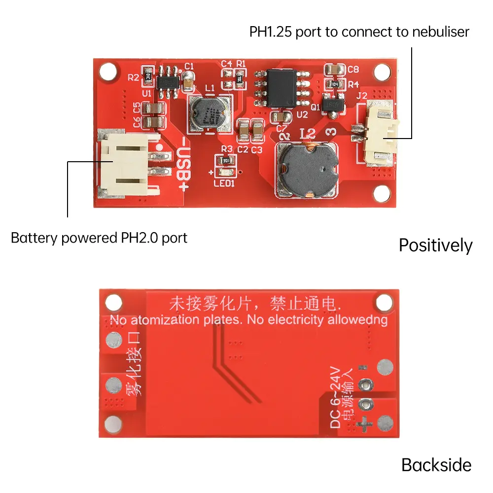 DC 6-24V USB Mini Humidifier DIY Kits Mist Maker and Driver Circuit Board Fogger Atomization Film Atomizer Sheet  Oscillating