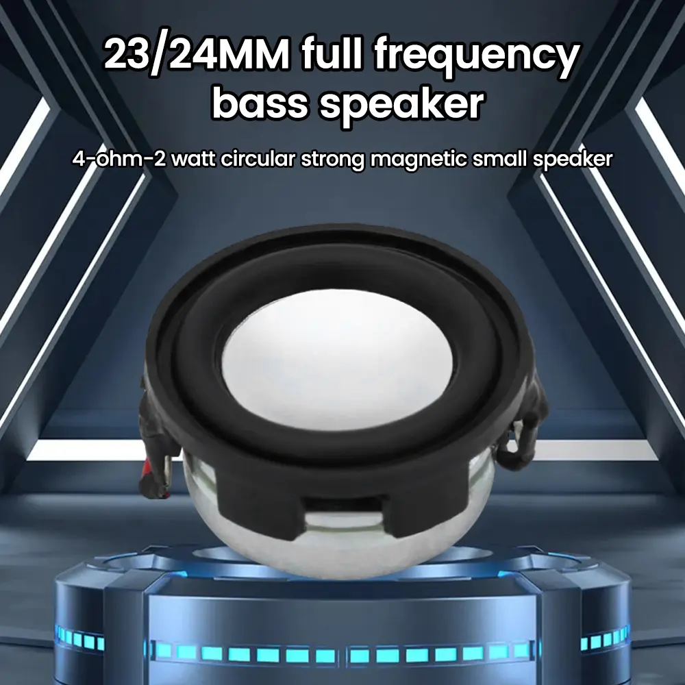 2PCS 23/24MM Watt Full Range Speaker 4Ω 2W Mini Loudspeaker Round Heavy Bass Speakers Small Horn
