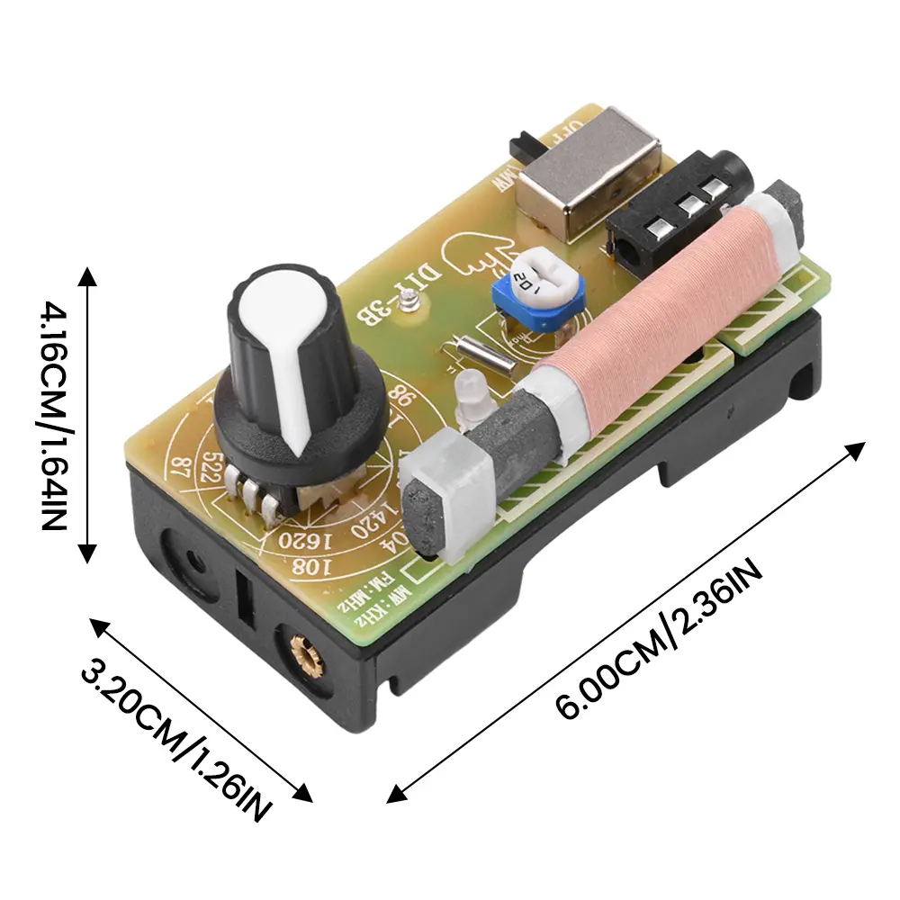 Wireless Stereo AM/FM Radio Receiver Module PCB 87-108MHz DC 5V TYPE-C DIY Electronic Kits Stereo Digital Tuning Headphone Radio