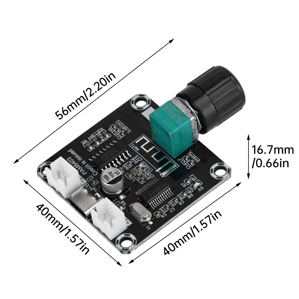 PAM8403 Bluetooth Digital Power Amplifier Board DC5V XH-A159 5W*2 Type-C Audio Amplifier Module Adjustable Volume