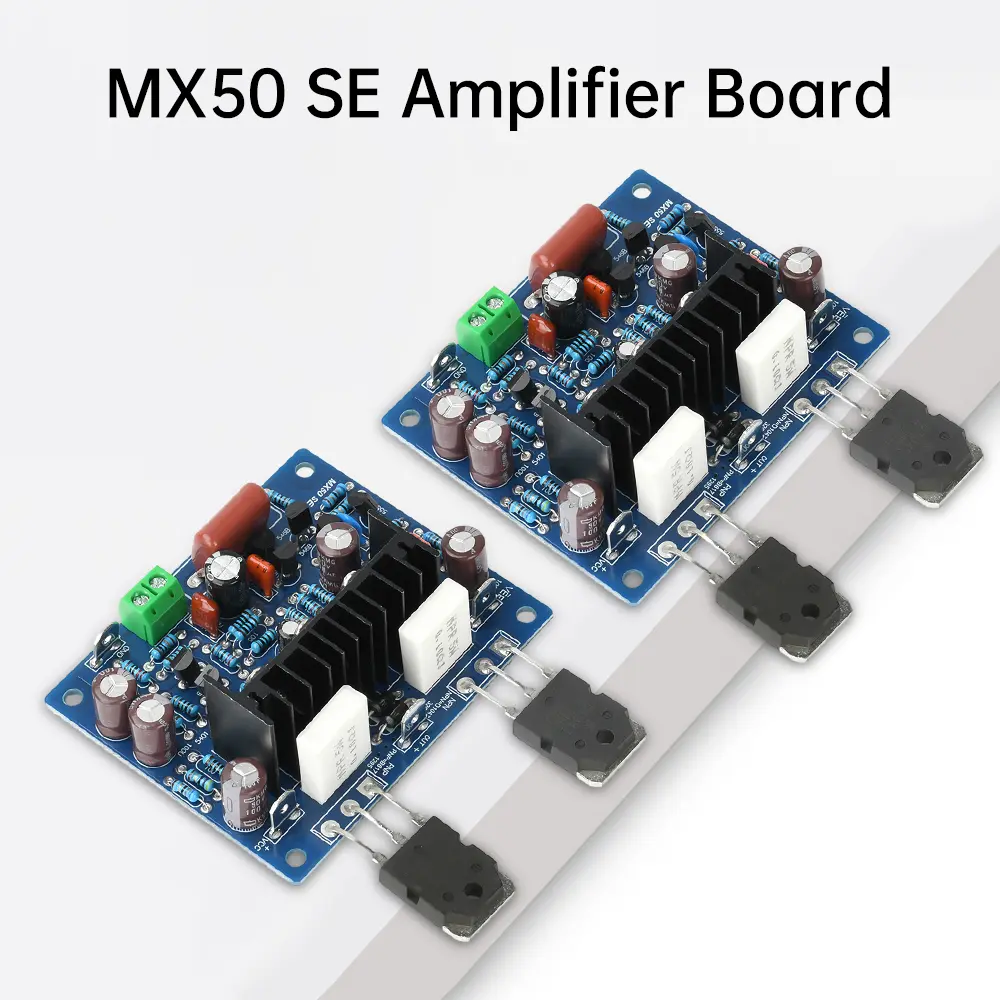 2PCS 100W*2 Digital Sound Amplifier Board Dual Channel HiFi Stereo Audio Power Amplifiers AMP Module MX50 SE KTB817 KTD1047
