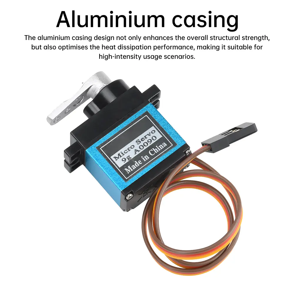 9G Micro Servo Metal Geared Motor Kit for RC Robot Arm Hand Control with Cable Mini Servos For RC Fixed-Wing Airplane Car Boat