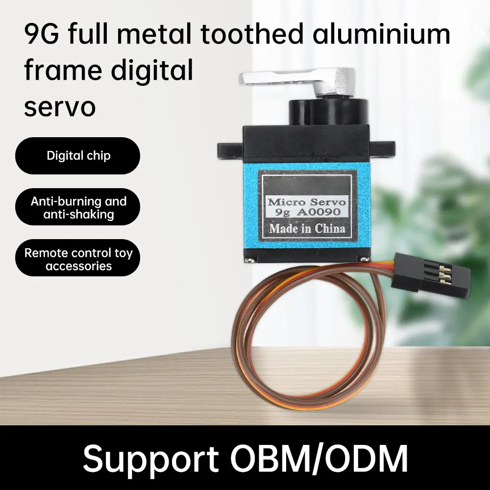 9G Micro Servo Metal Geared Motor Kit for RC Robot Arm Hand Control with Cable Mini Servos For RC Fixed-Wing Airplane Car Boat