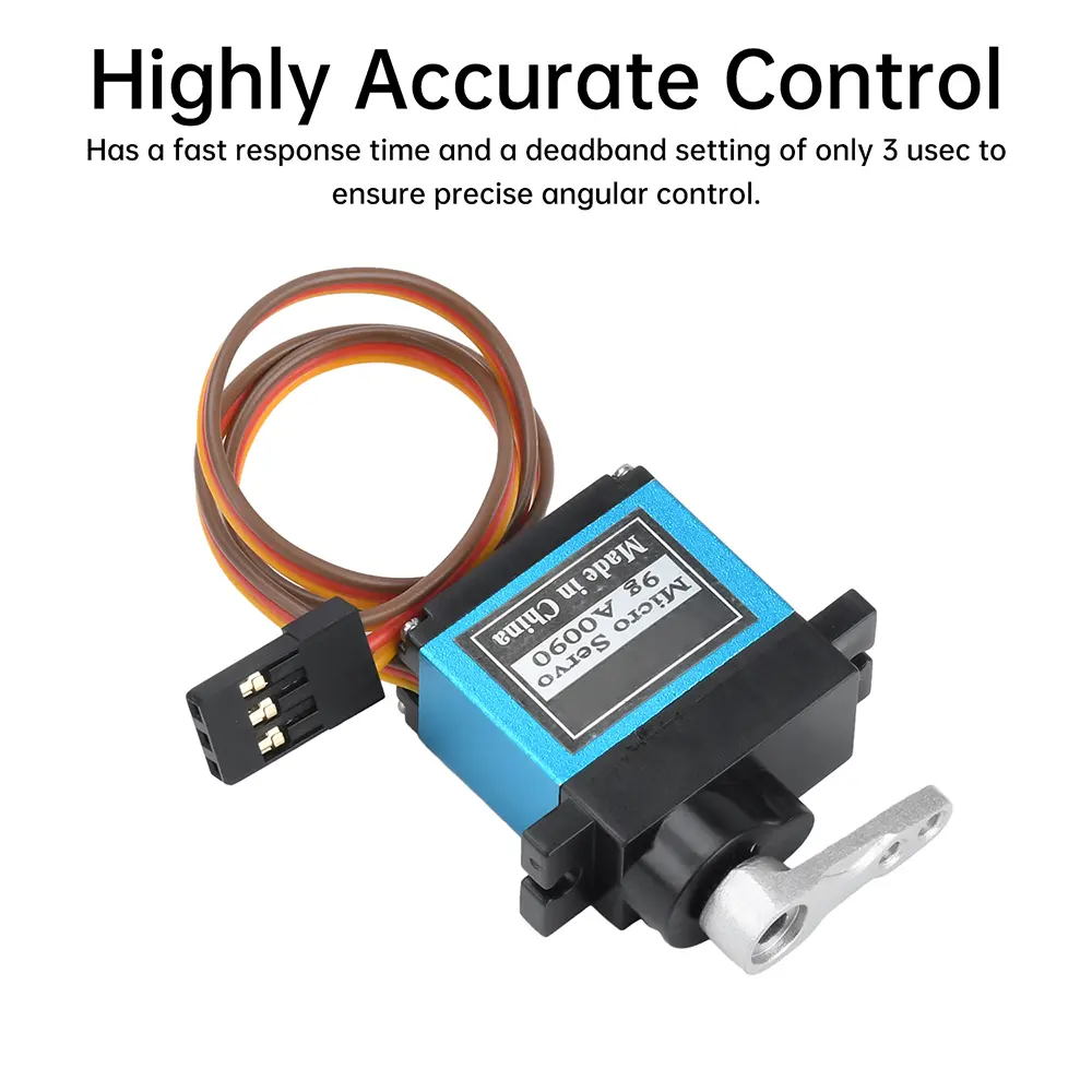 9G Micro Servo Metal Geared Motor Kit for RC Robot Arm Hand Control with Cable Mini Servos For RC Fixed-Wing Airplane Car Boat