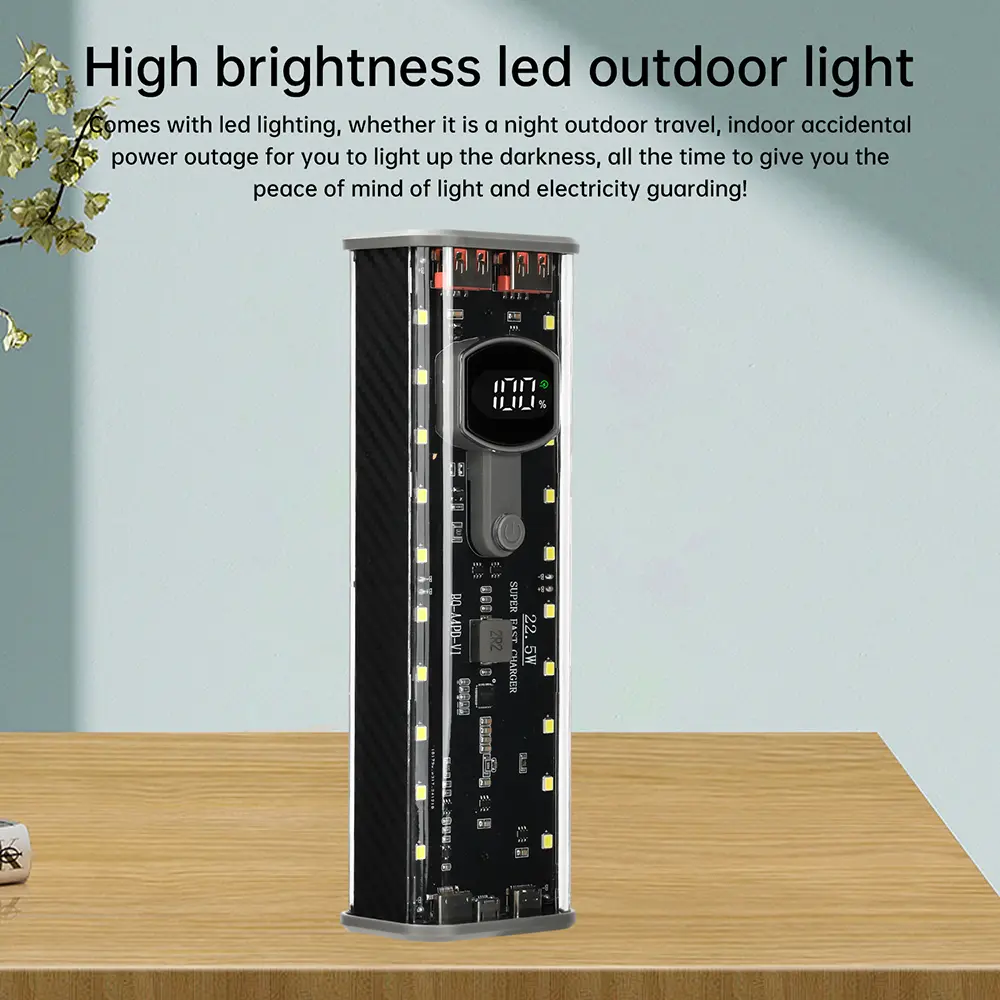 22.5W DIY Battery Charger Case 4*21700 DIY Power Bank Case PD22.5W Fast Charging Battery Housing Holder Transparent Welding Free