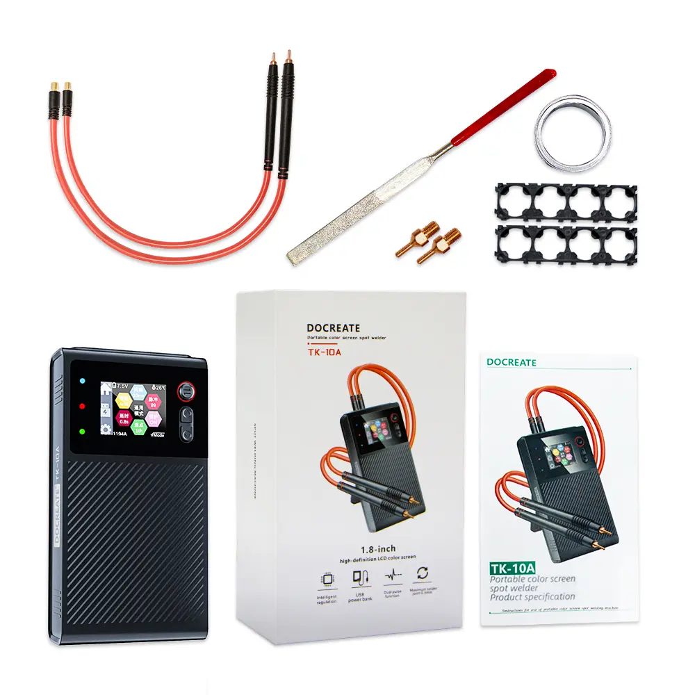 1.8-inch LCD Color Screen Spot Welding Machine 8000mAh Portable Battery Spot Welder 18650/21650 Battery Pack Welding Tool